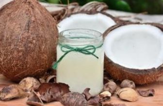 Coconut oil in a jar