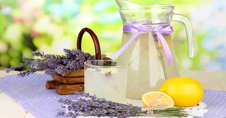 Lavender oil, vanilla, and lemon juice