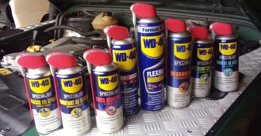 Lots of WD40 products