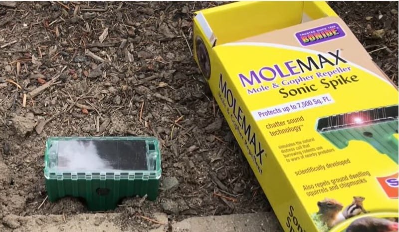 Solar Powered Mole and Gopher Repellent