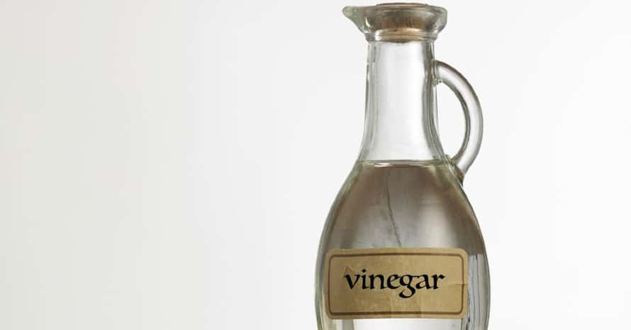 Vinegar in bottle