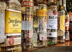 alcohol bottles