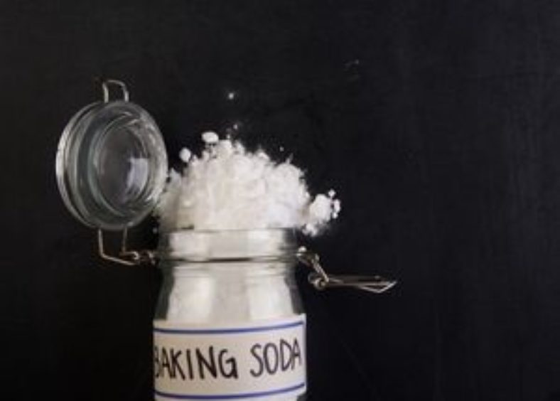 Baking soda in a glass jar