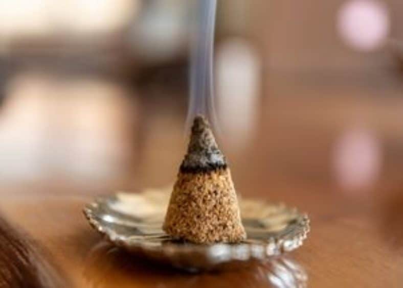 incense is smoking