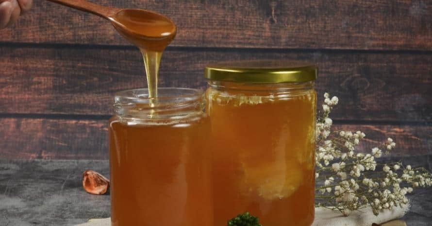 jar with honey