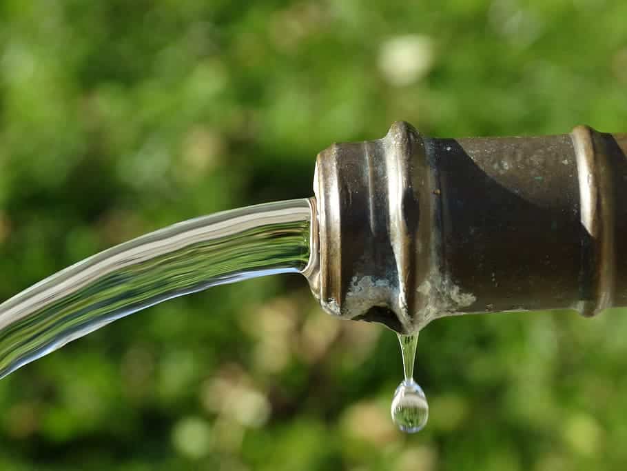 pipe with water